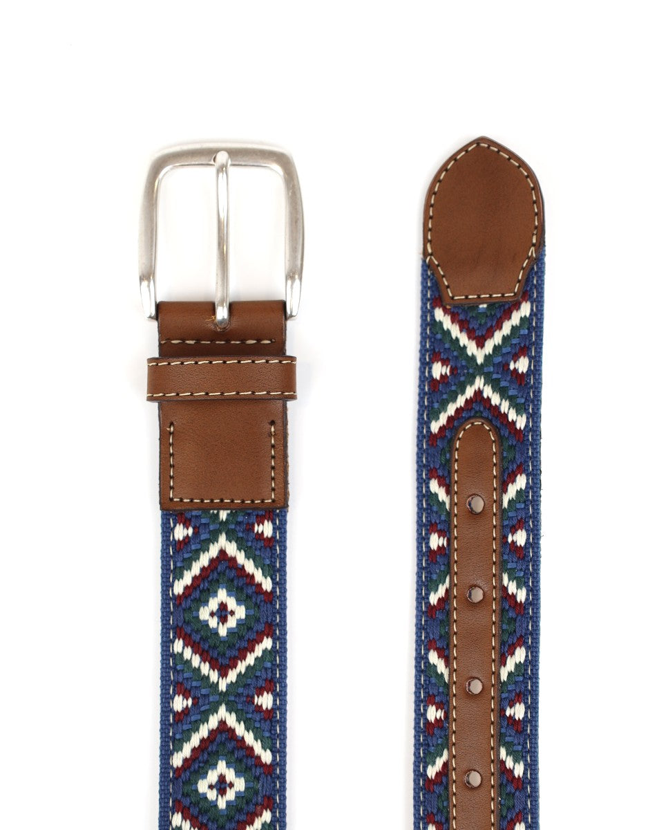 Dark Blue Casual Belt 100% Cotton
