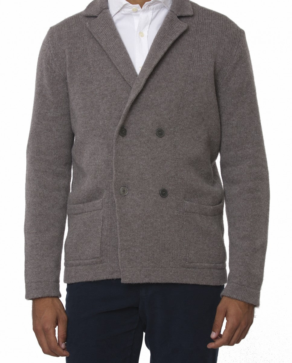 Light Sand Cardigan 100% Flece wool