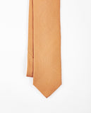 Light Orange Tie 100% Silk