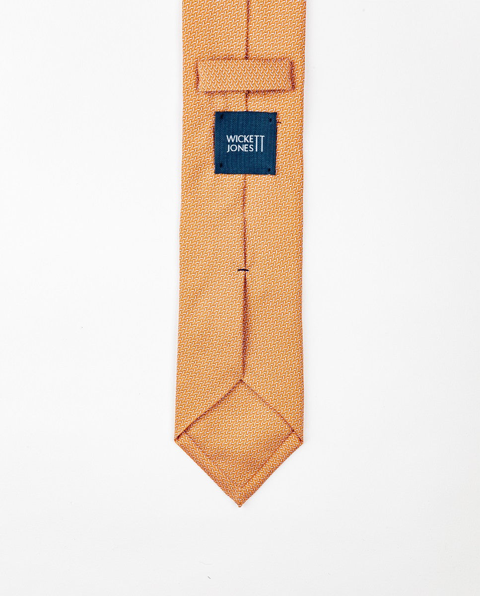 Light Orange Tie 100% Silk