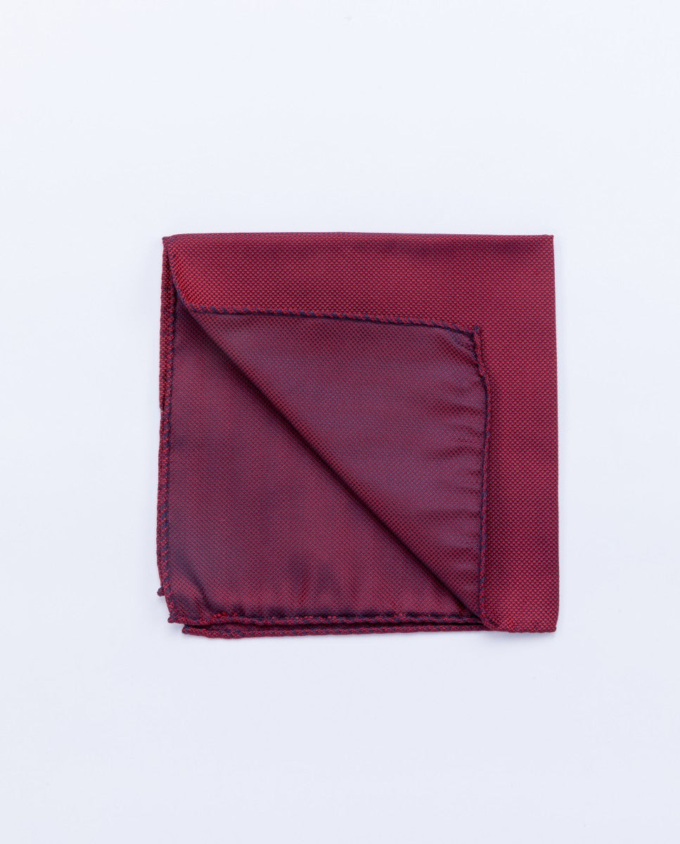 Red Pocket Squares 100% Silk
