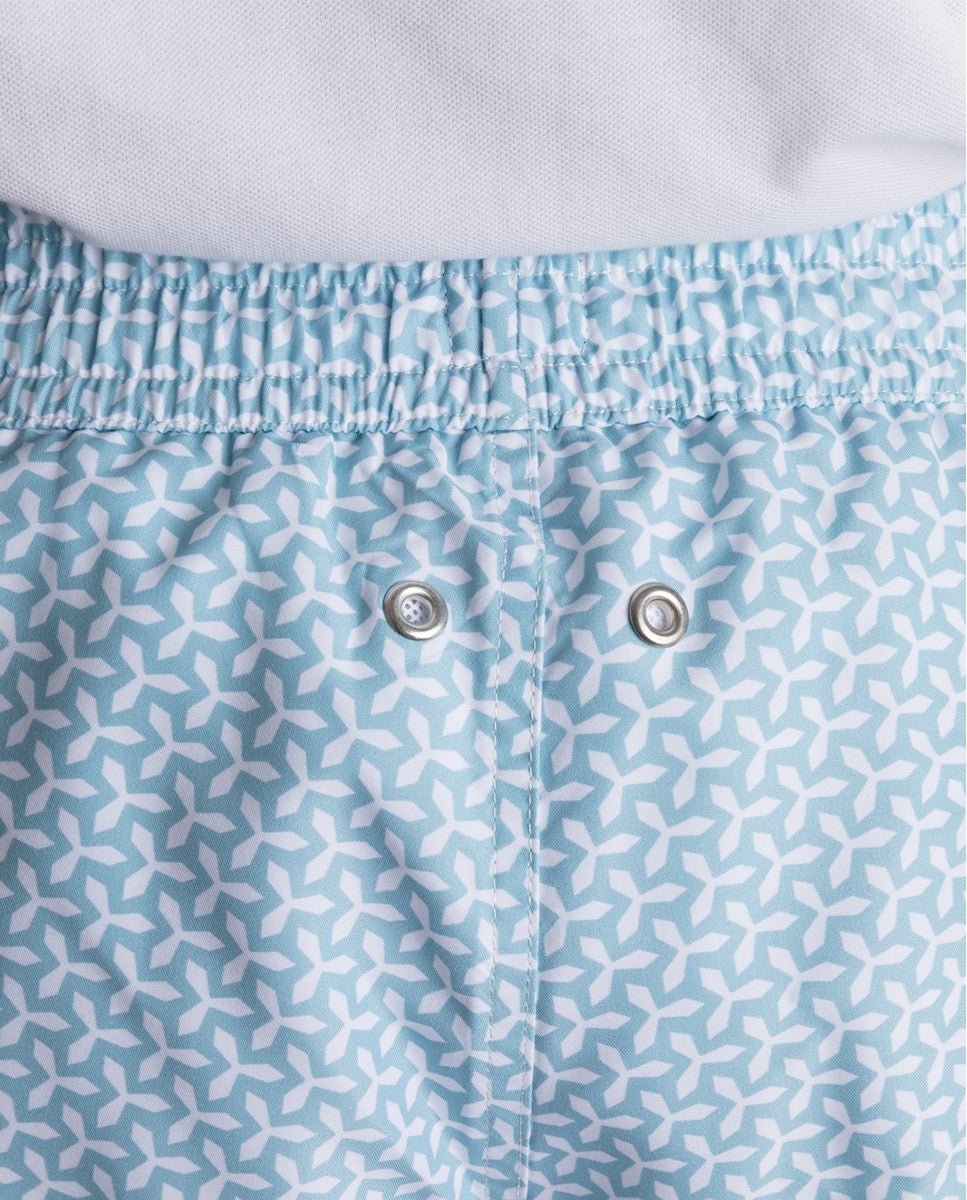Light Blue Swim Shorts 100% Poliester