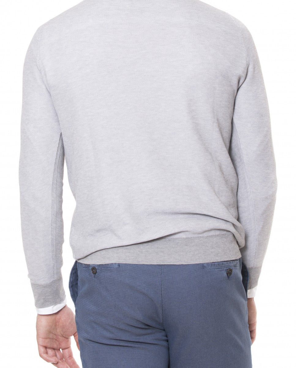 Camisola 100% Algodão em Cinzento Claro
