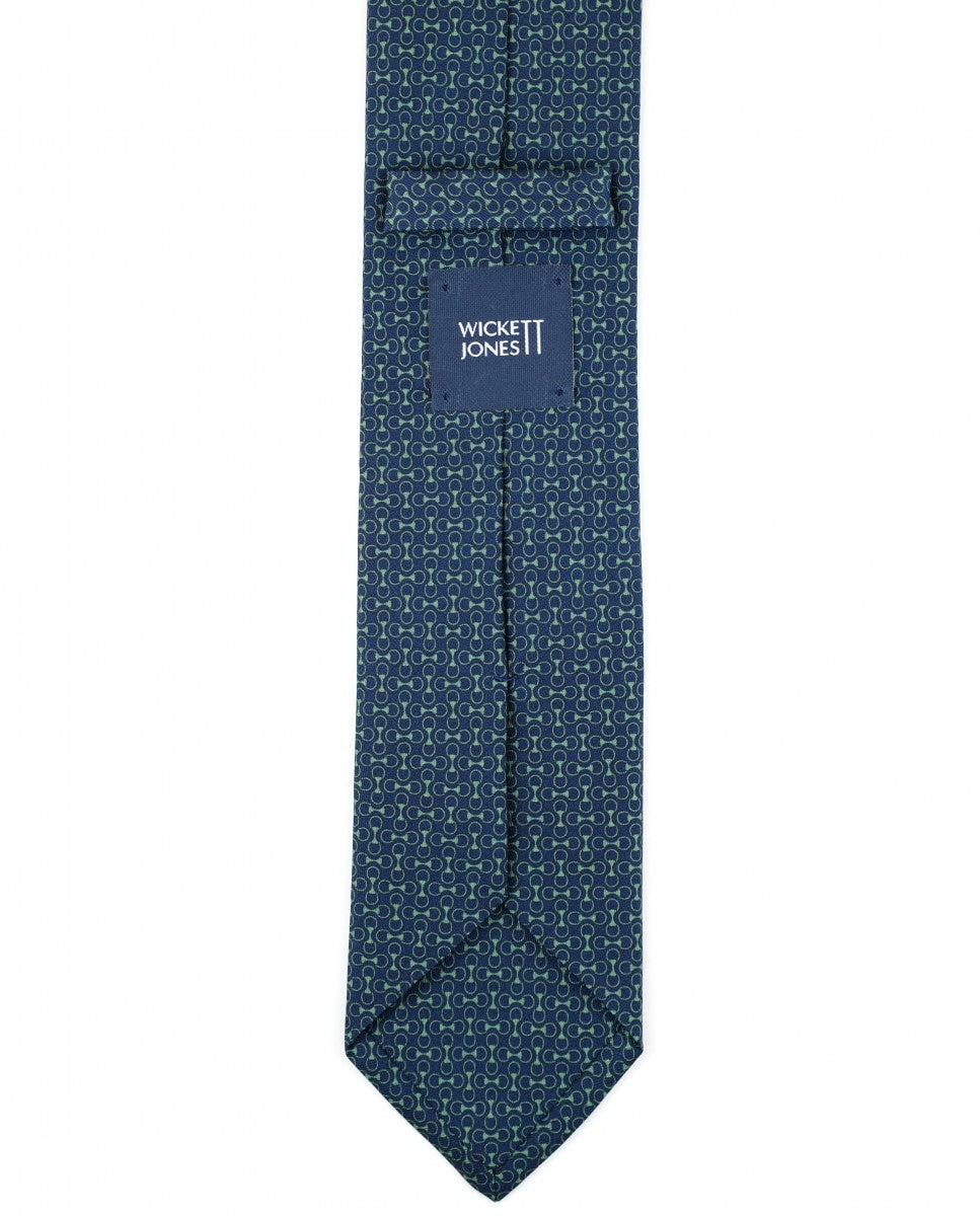 Corbata 100% Seda en Azul Oscuro