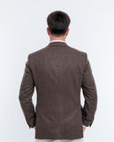 Brown Sports Jacket 100% Flece wool