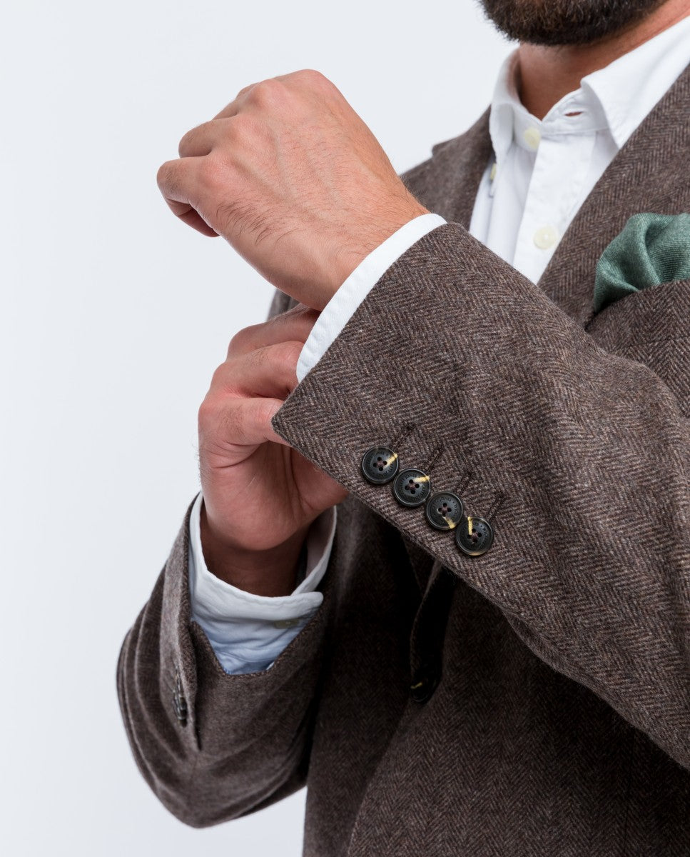 Brown Sports Jacket 100% Flece wool