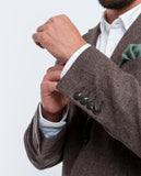 Brown Sports Jacket 100% Flece wool