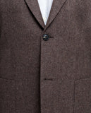 Brown Sports Jacket 100% Flece wool