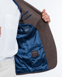 Brown Sports Jacket 100% Flece wool