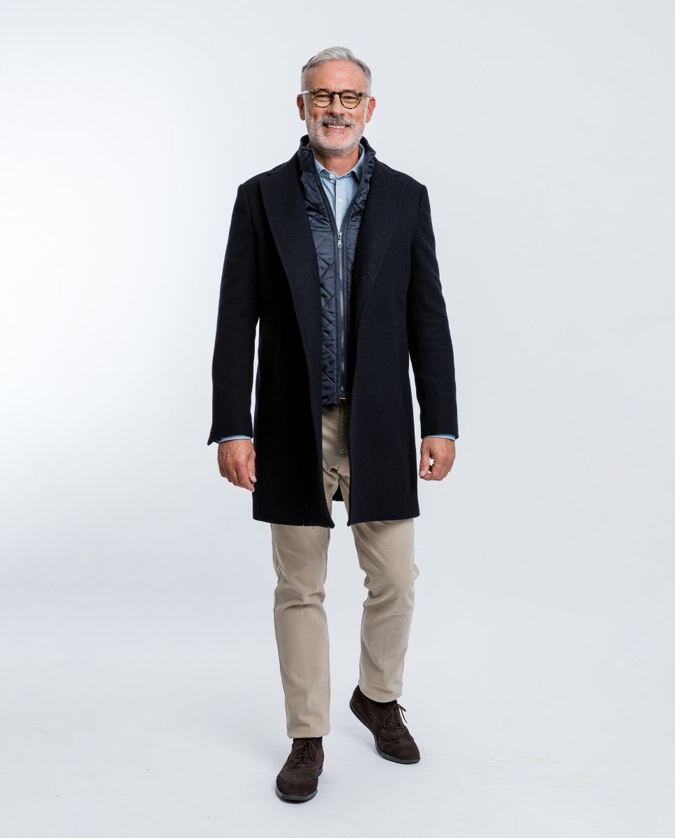 Dark Blue Overcoat
