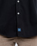 Camisa Casual 100% Algodão em Preto