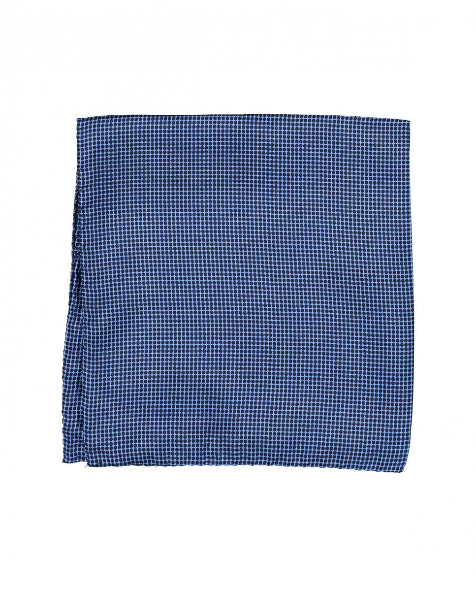 Blue Pocket Squares 100% Silk