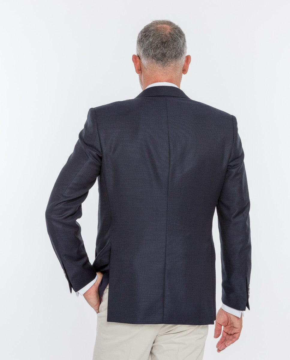 Blazer 100% Lã em Azul Escuro