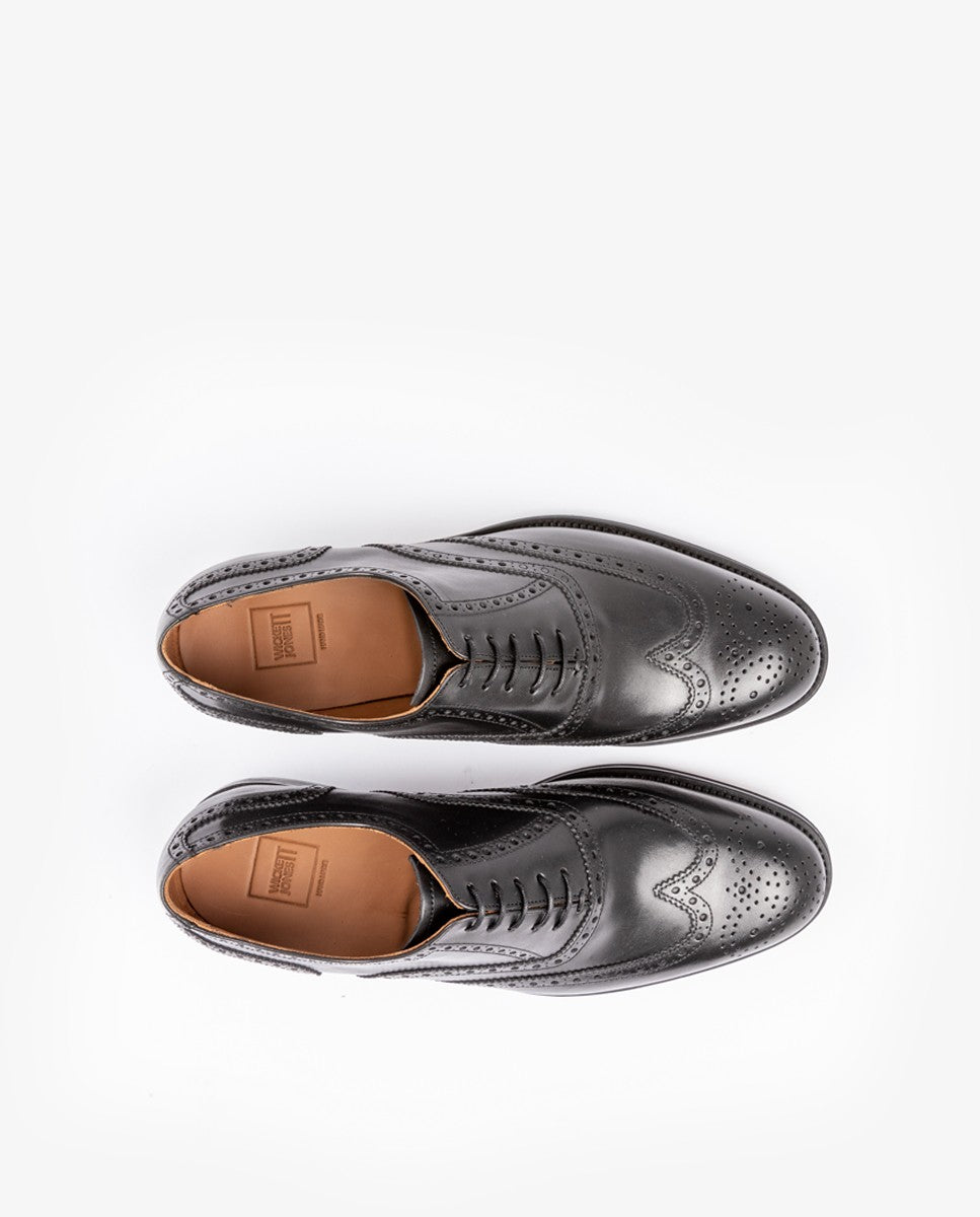 Black Brogues Shoes 100% Leather
