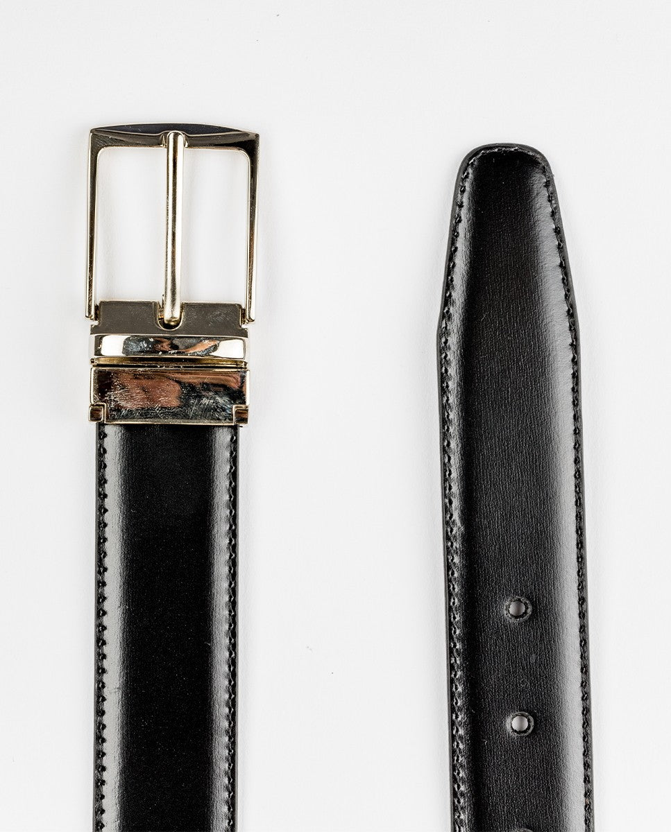 Black Classic Belt 100% Leather