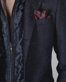 Dark Blue Casual Jacket 100% Flece wool