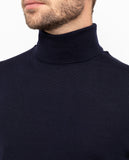 Jersey 100% Lana Merino en Azul Oscuro
