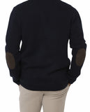 Dark Blue Cardigan 100% Flece wool