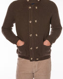 Light Brown Cardigan 100% Wool