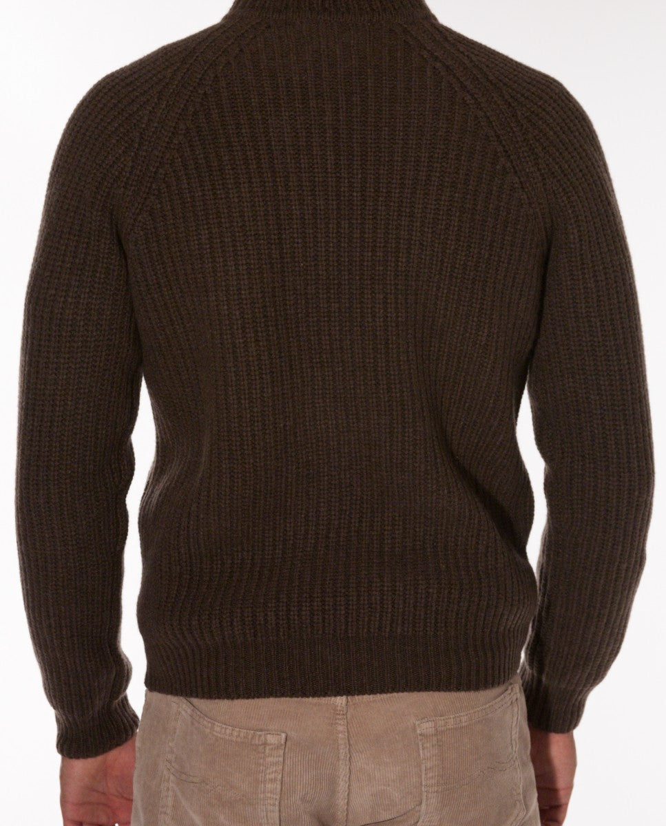 Light Brown Cardigan 100% Wool
