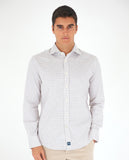 Camisa Casual 100% Algodón en Beige Claro