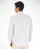 Camisa Casual 100% Algodón en Beige Claro