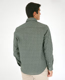 Camisa Casual em Verde Seco