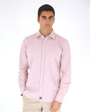 Camisa Casual 100% Algodón en Rosa Claro