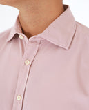 Camisa Casual 100% Algodón en Rosa Claro