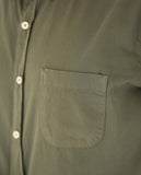 Camisa Casual 100% Algodón en Verde Oliva