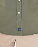 Camisa Casual 100% Algodón en Verde Oliva