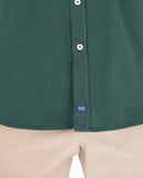 Camisa Casual 100% Algodón en Verde Oscuro