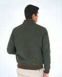 Chaqueta en Verde Oliva Oscuro