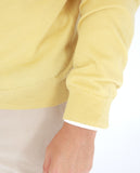Camisola Decote em V 100% Lã Merino em Amarelo Claro