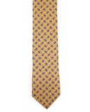 Corbata 100% Seda en Amarillo Oscuro