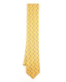 Corbata 100% Seda en Amarillo Oscuro