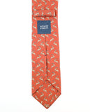 Dark Orange Tie 100% Silk