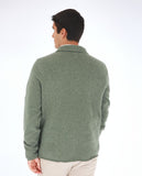 Green Cardigan 100% Wool