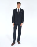 Dark Blue Suit Regular Plain 100% Flece wool