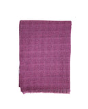 Echarpe 100% Lã em Cor-de-rosa Escuro