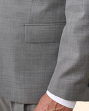 Traje Regular 100% Lana Micro Dibujo en Gris Oscuro