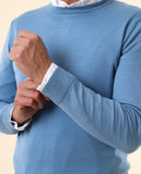 Camisola 100% Caxemira em Azul
