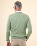 Camisola 100% Caxemira em Verde