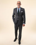 Traje Regular 100% Lana Ojo de Perdiz en Gris