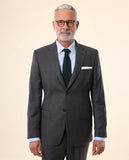 Traje Regular 100% Lana Ojo de Perdiz en Gris