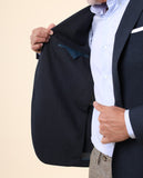 Dark Blue Sports Jacket 100% Wool