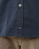 Camisa Casual 100% Algodón en Azul Oscuro