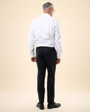 Dark Blue Classic Trousers Soft Slim 100% Flece wool