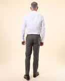 Dark Brown Classic Trousers Soft Slim 100% Wool