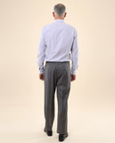 Light Grey Classic Trousers Regular 100% Wool